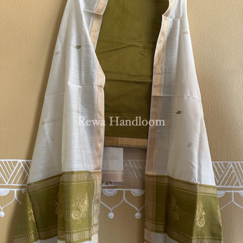 Maheshwari Motifs Top-Dupatta Set