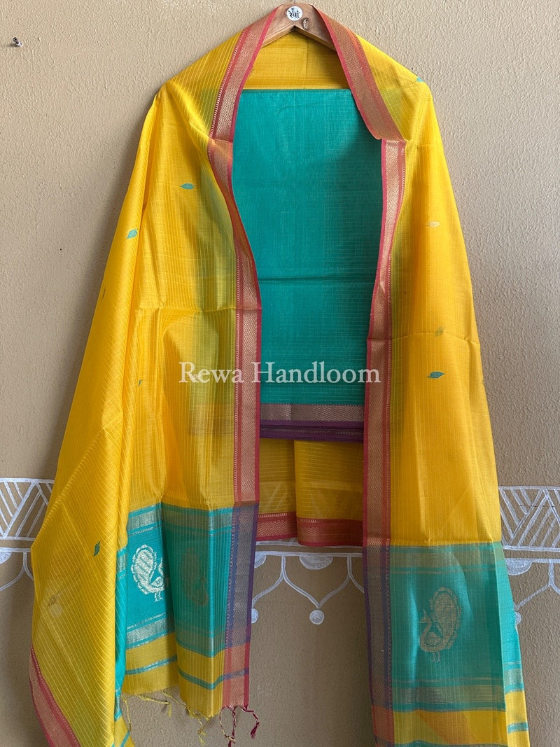 Maheshwari Motifs Top-Dupatta Set