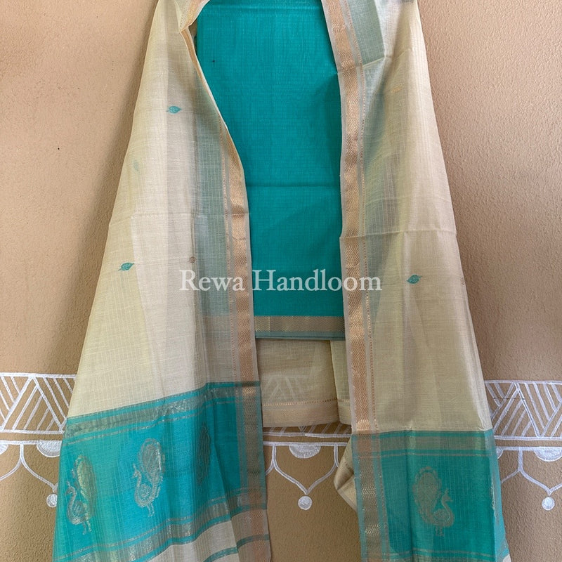 Maheshwari Motifs Top-Dupatta Set