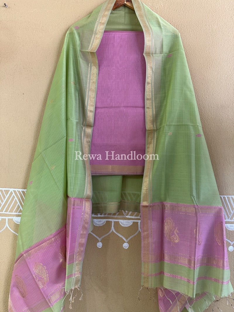 Maheshwari Motifs Top-Dupatta Set