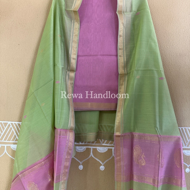 Maheshwari Motifs Top-Dupatta Set