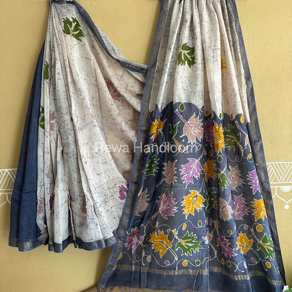 Maheshwari Batik Indonesian Print Saree