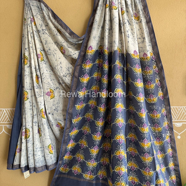 Maheshwari Batik Indonesian Print Saree