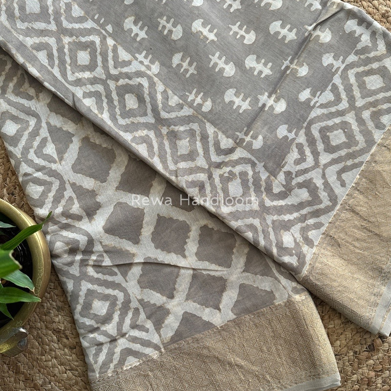  Dabu Kashish Cotton Print Saree