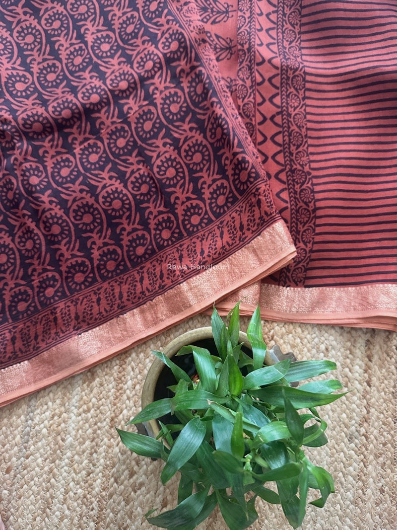 Maheshwari Bagh Print Saree
