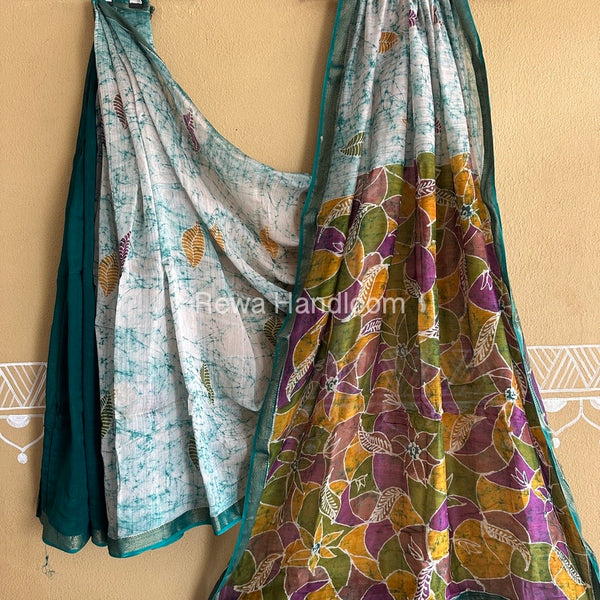 Maheshwari Batik Indonesian Print Saree