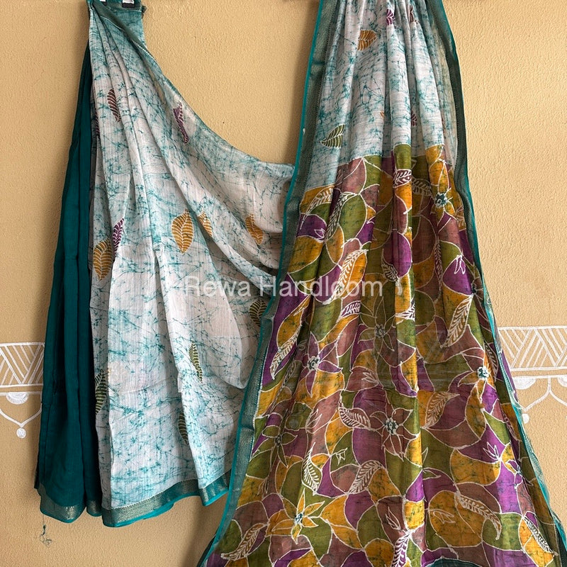 Maheshwari Batik Indonesian Print Saree