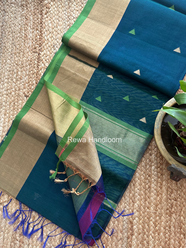  Triangle Butti Maheshwari Saree