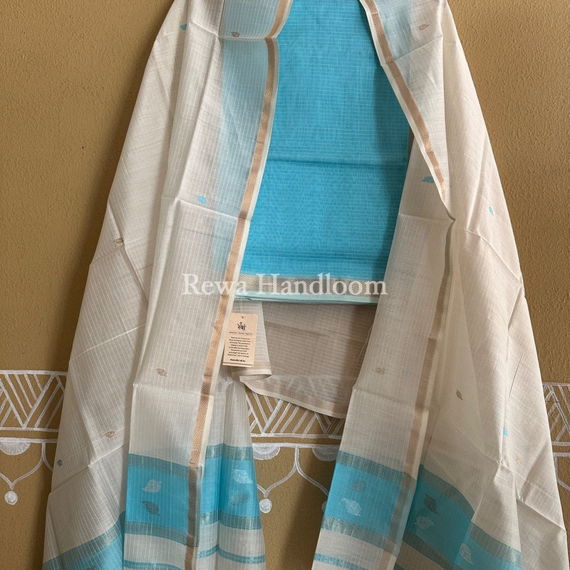 Maheshwari Patti Butti Top-Dupatta Set