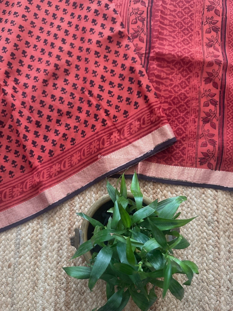 Maheshwari Bagh Print Saree