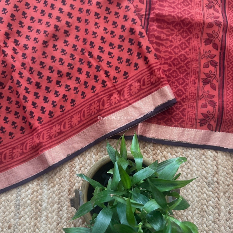 Maheshwari Bagh Print Saree