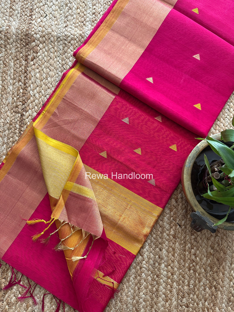  Triangle Butti Maheshwari Saree