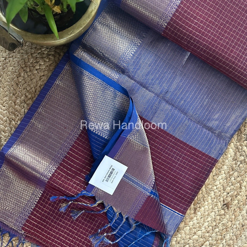 Maheshwari Zari Checks Saree
