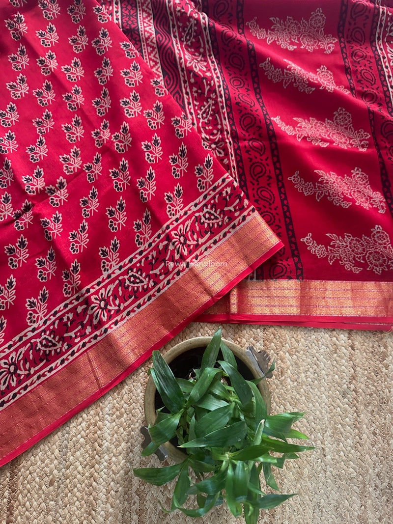 Maheshwari Bagh Print Saree