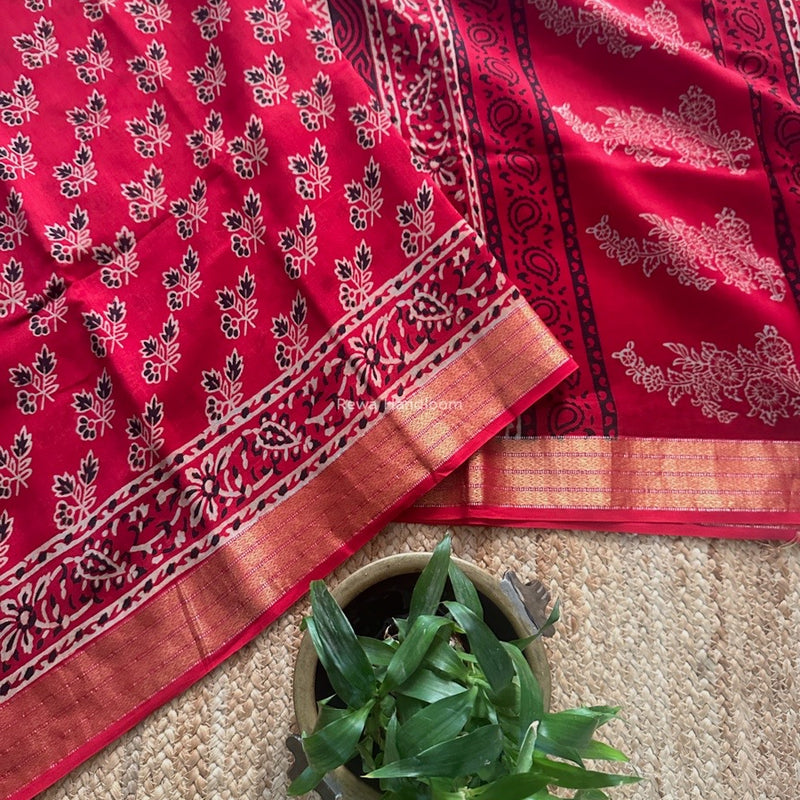 Maheshwari Bagh Print Saree