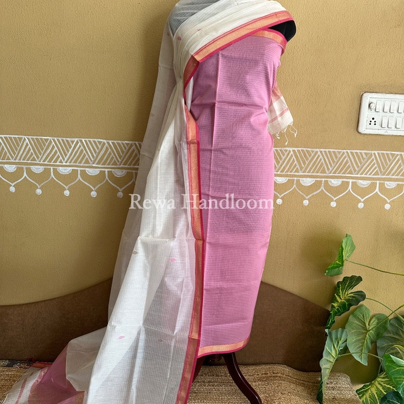 Maheshwari Motifs Top-Dupatta Set