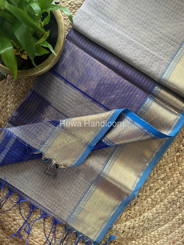 Maheshwari Zari Checks Saree