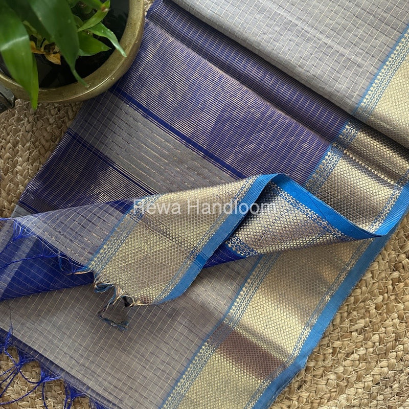 Maheshwari Zari Checks Saree