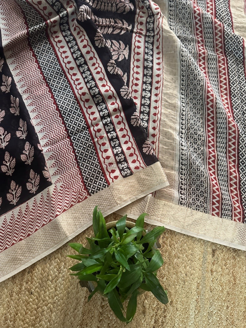 Maheshwari Bagh Print Saree