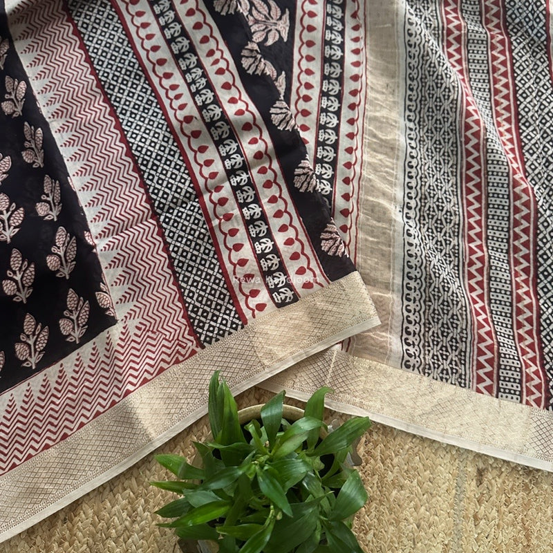 Maheshwari Bagh Print Saree