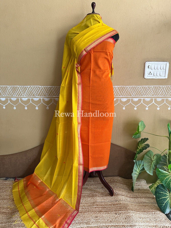 Maheshwari Motifs Top-Dupatta Set