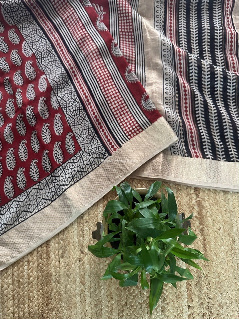 Maheshwari Bagh Print Saree