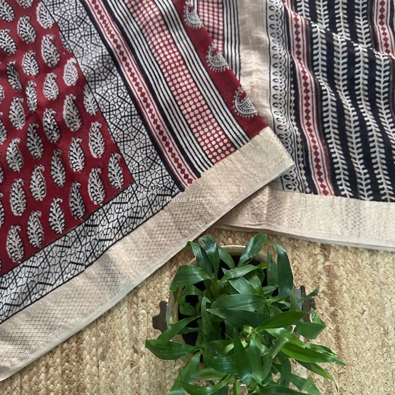 Maheshwari Bagh Print Saree
