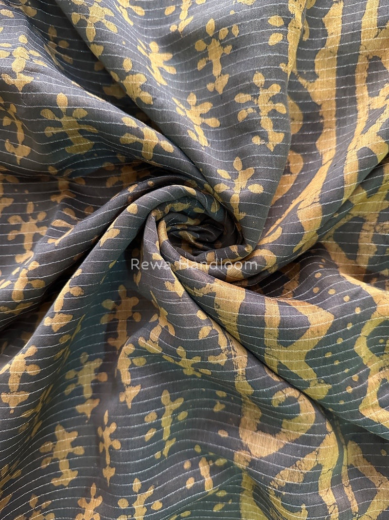 Tobacco Dabu Kashish Print Saree DKS05