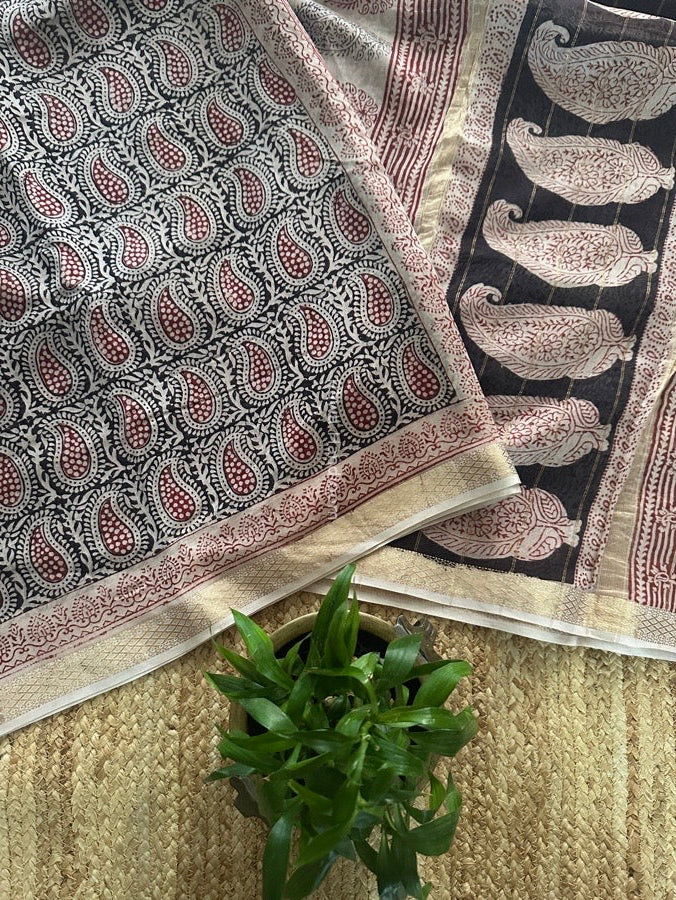 Maheshwari Bagh Print Saree