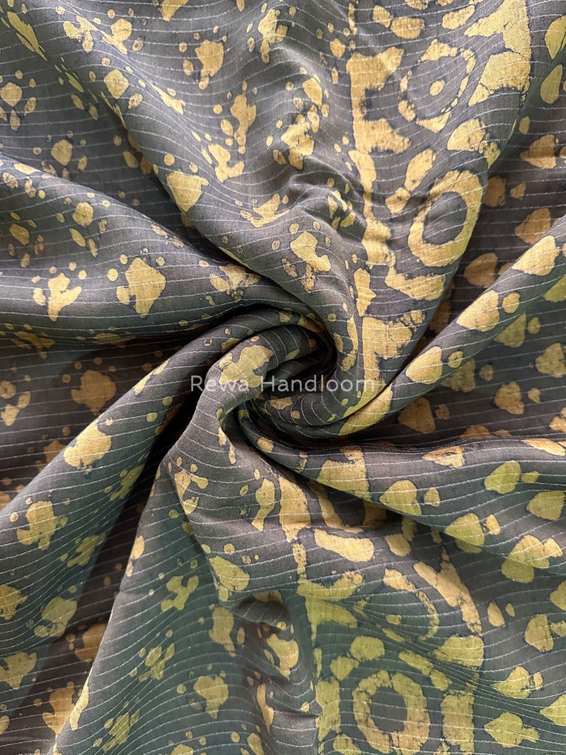 Tobacco Dabu Kashish Print Saree DKS02
