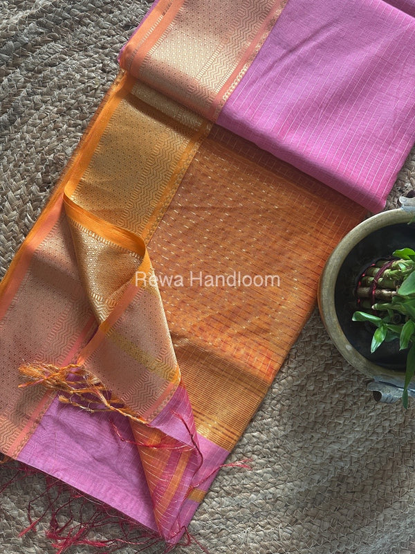 Maheshwari Zari Linning Saree