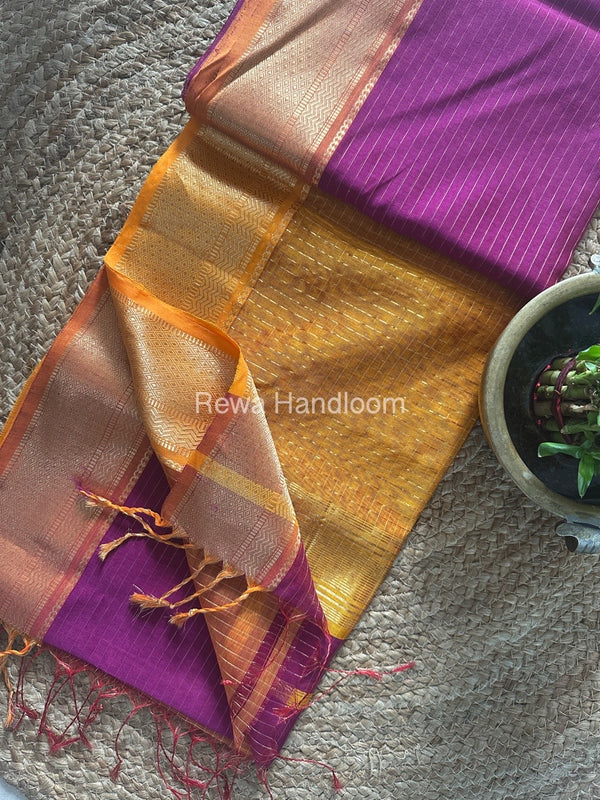 Maheshwari Zari Linning Saree