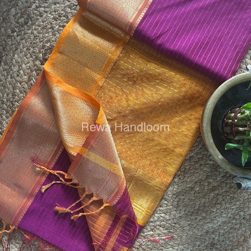Maheshwari Zari Linning Saree