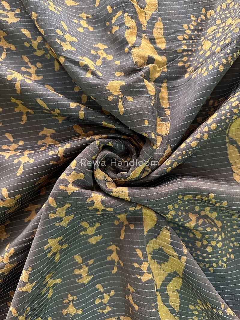Tobacco Dabu Kashish Print Saree DKS03