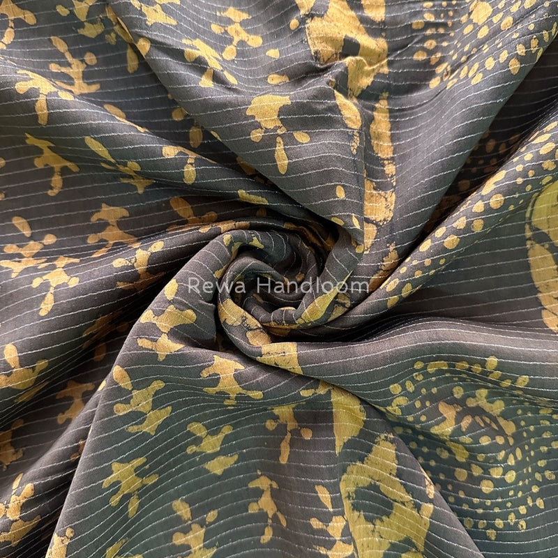 Tobacco Dabu Kashish Print Saree DKS03