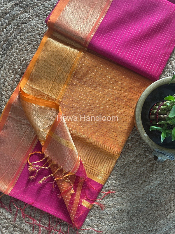 Maheshwari Zari Linning Saree