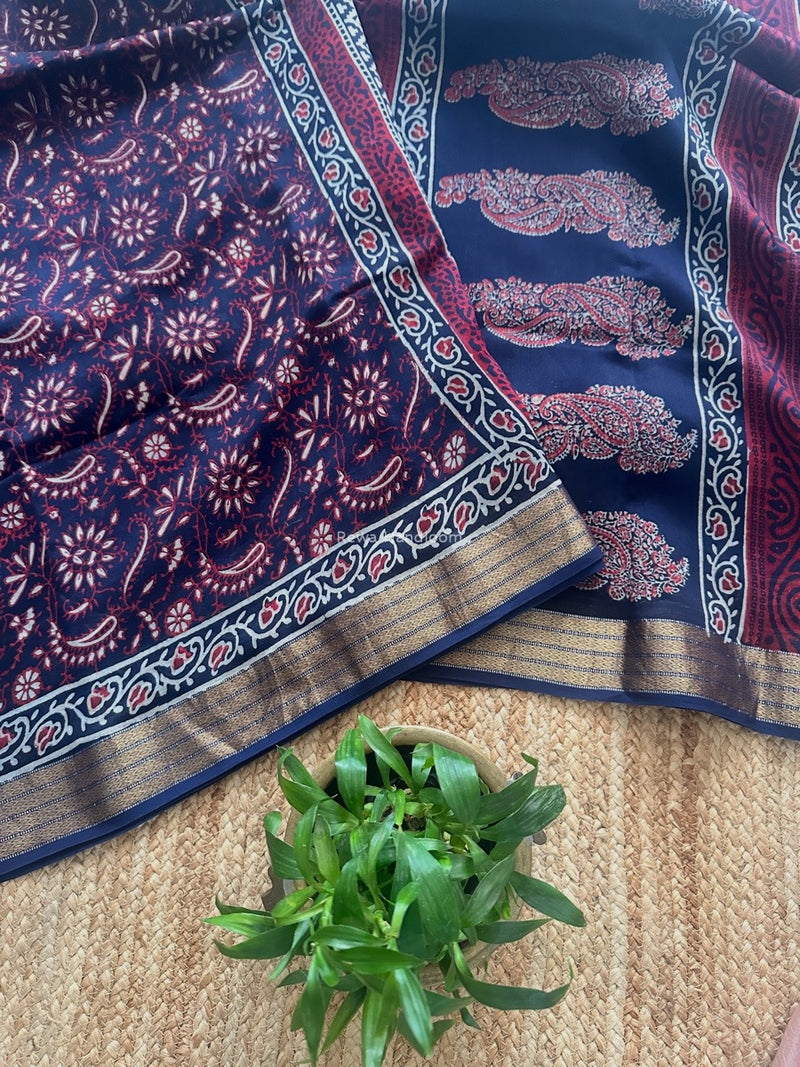 Maheshwari Bagh Print Saree