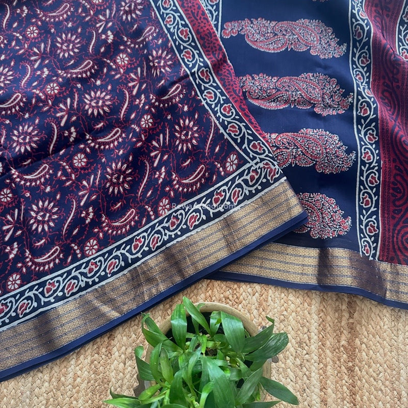 Maheshwari Bagh Print Saree