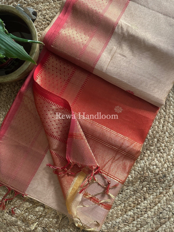 Maheshwari Tissue Butti Saree