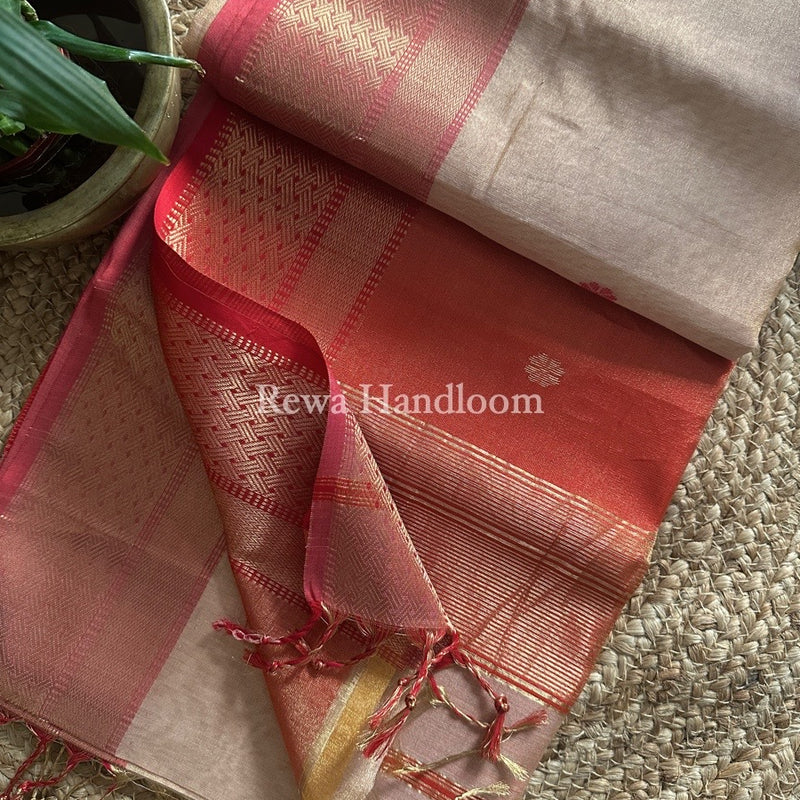 Maheshwari Tissue Butti Saree