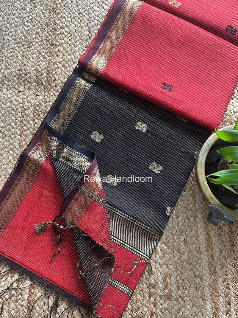 Maheshwari Tissue Butti Saree