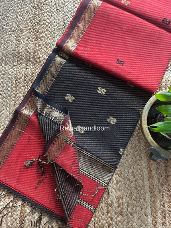 Maheshwari Tissue Butti Saree