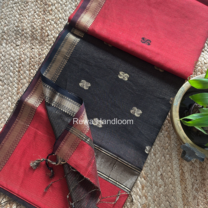 Maheshwari Tissue Butti Saree