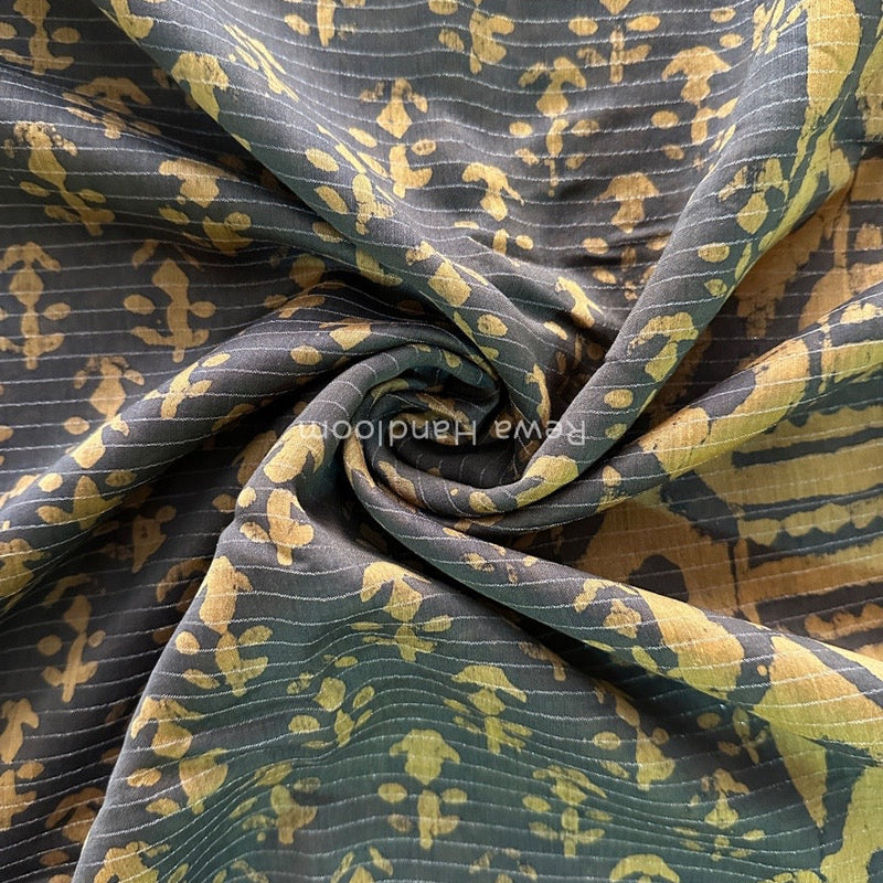 Tobacco Dabu Kashish Print Saree DKS04