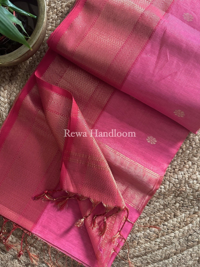 Maheshwari Tissue Butti Saree