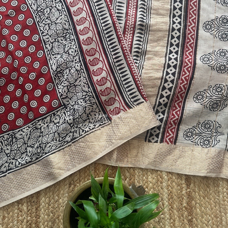 Maheshwari Bagh Print Saree