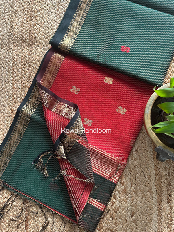 Maheshwari Tissue Butti Saree
