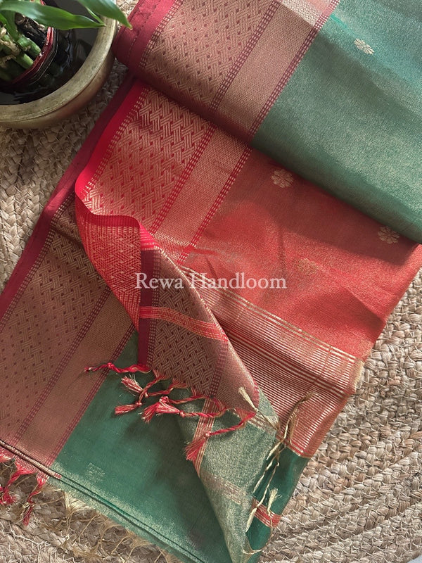 Maheshwari Tissue Butti Saree