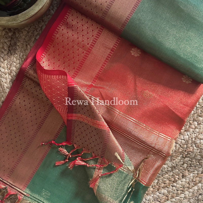 Maheshwari Tissue Butti Saree