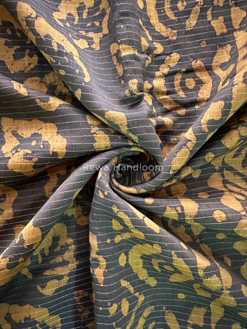 Tobacco Dabu Kashish Print Saree DKS06